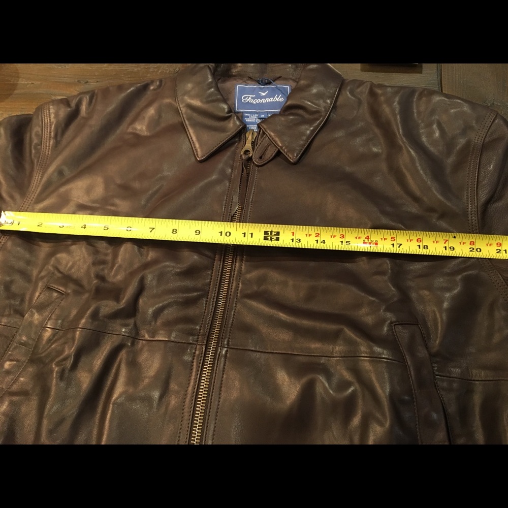 Faconnable Leather Jacket - NWT - Picture 9 of 10